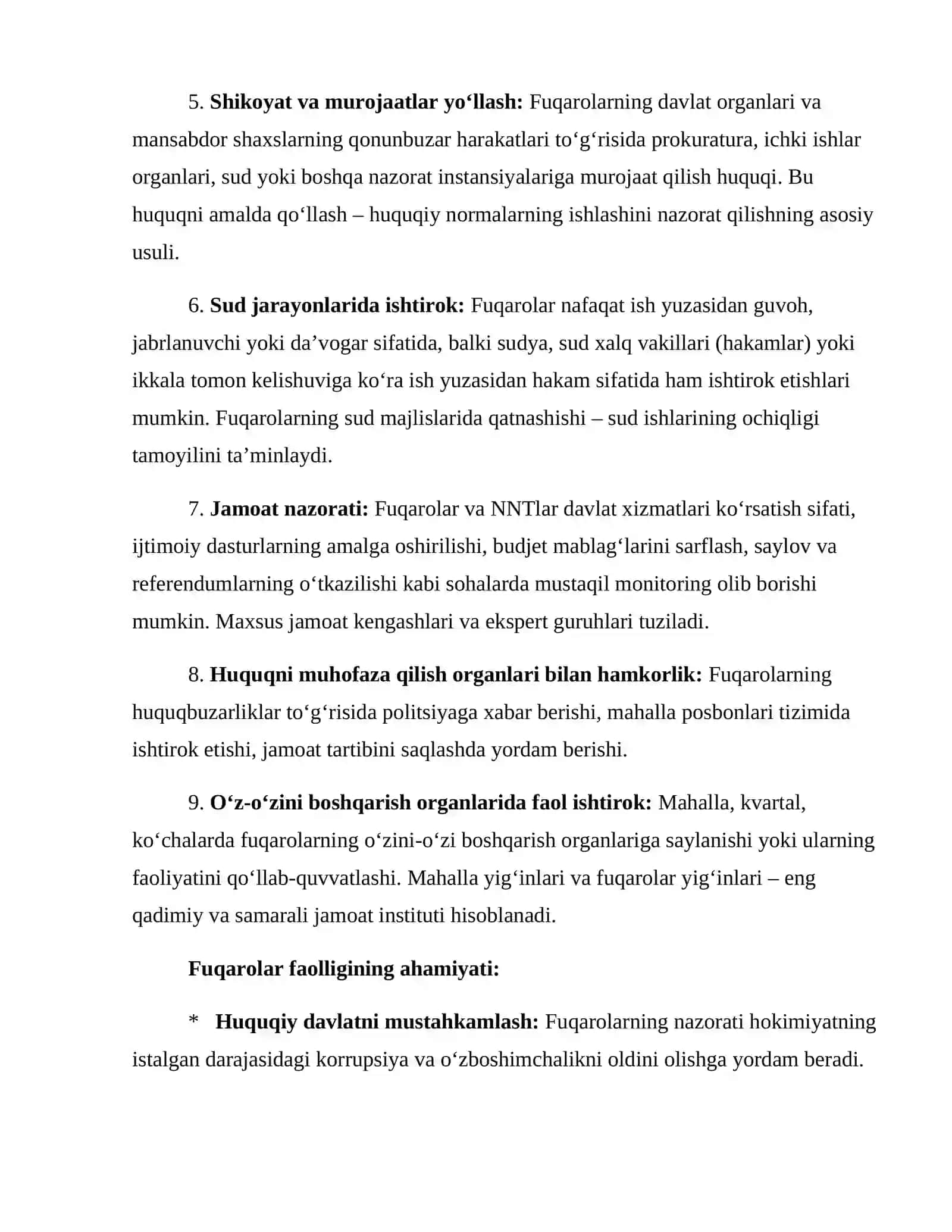 Huquqiy normalarni amalga oshirishda fuqarolar faolligi 4