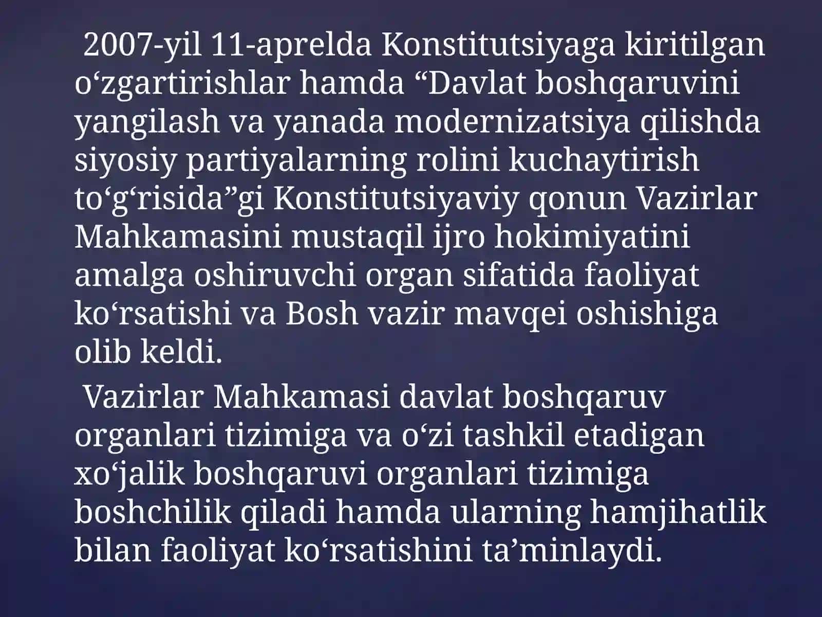 O‘zbekiston Respublikasi Vazirlar Mahkamasi 4