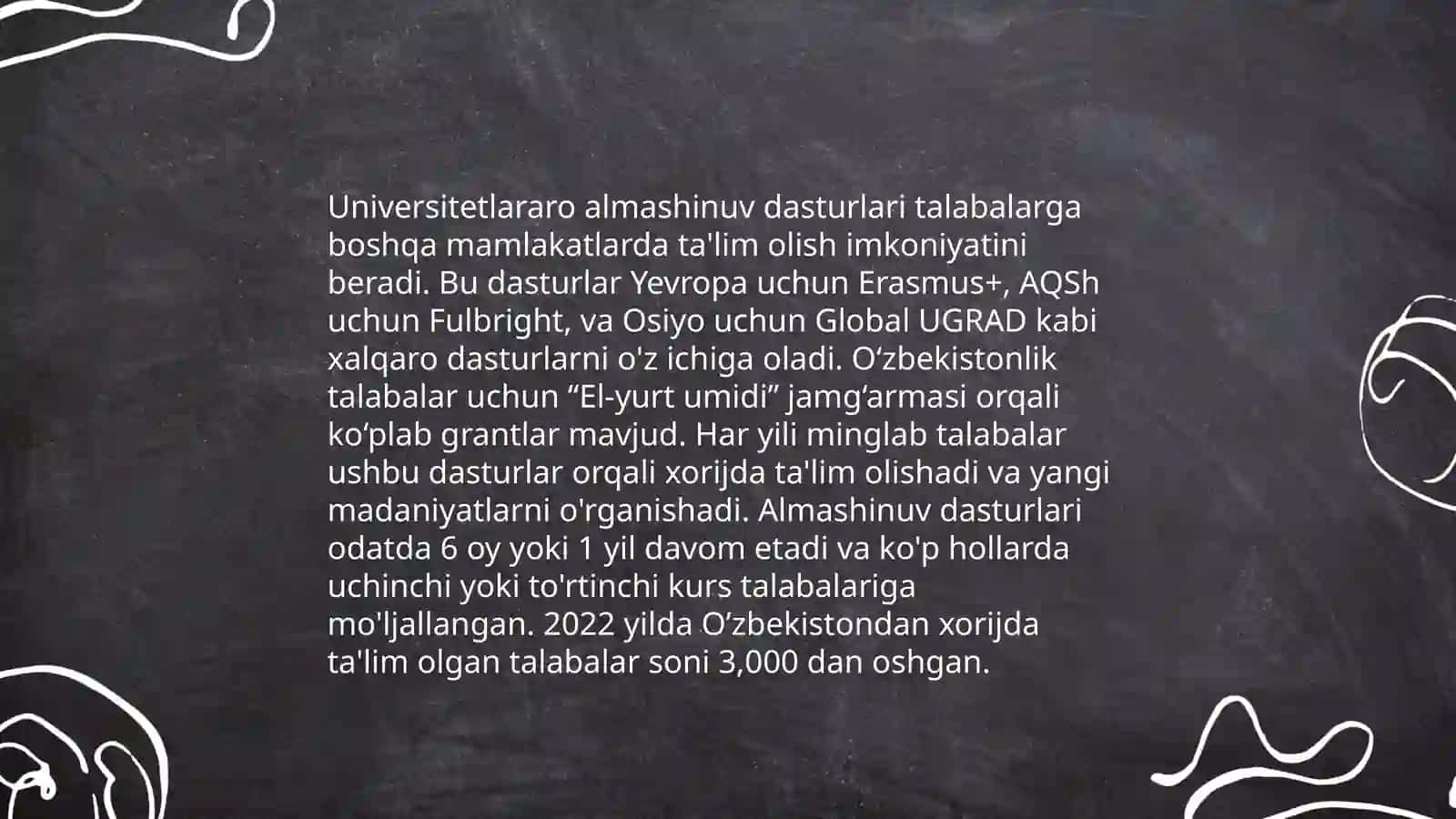 Xalqaro ta'lim grantlari va stipendiyalar 4