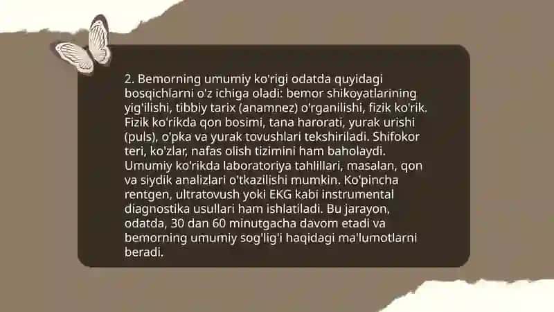 Xirurgik bemorlarni tekshirish asosiy qoidalari 4