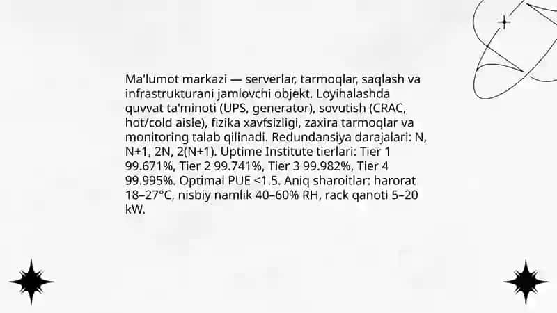 Axborot texnologiyalarining infratuzilmasi 4