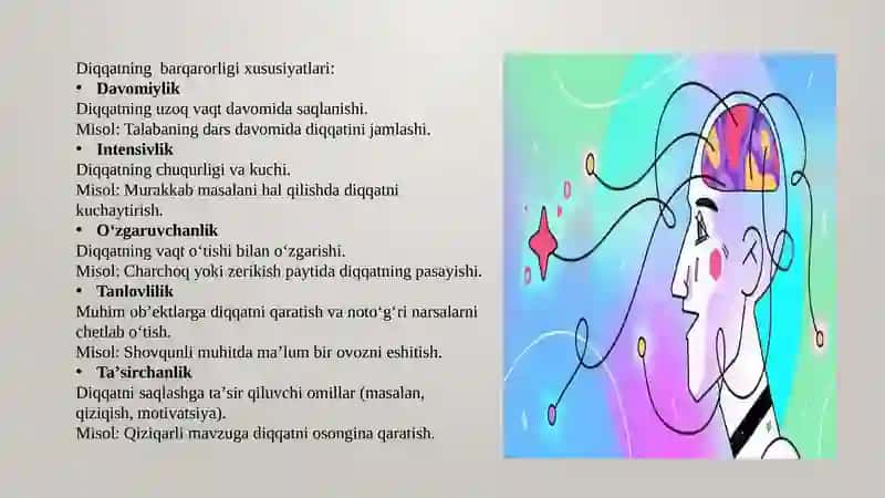 Diqqatning barqarorligini oʻrganish 4