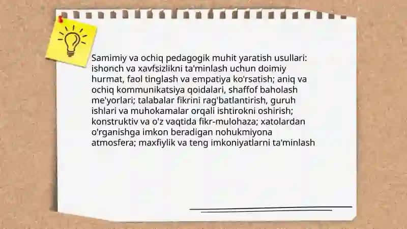 Jonli muloqotni tashkil etish 4
