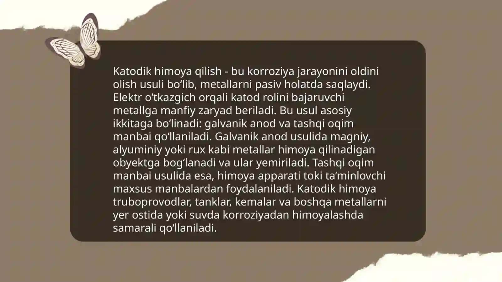 Metallarni korroziyadan himoya qilish usullari 4
