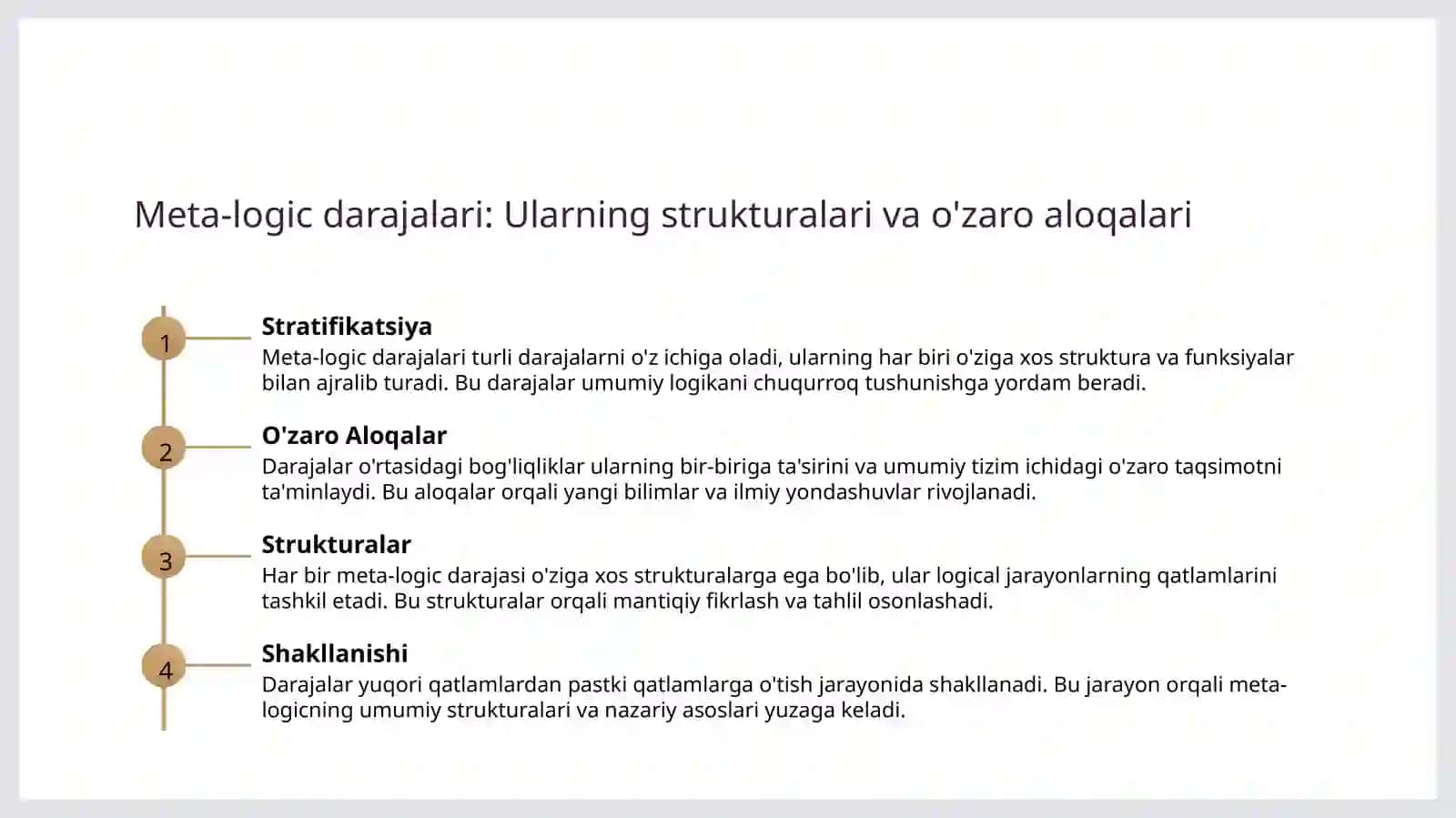 Metadalogiya va uning darajalari 4