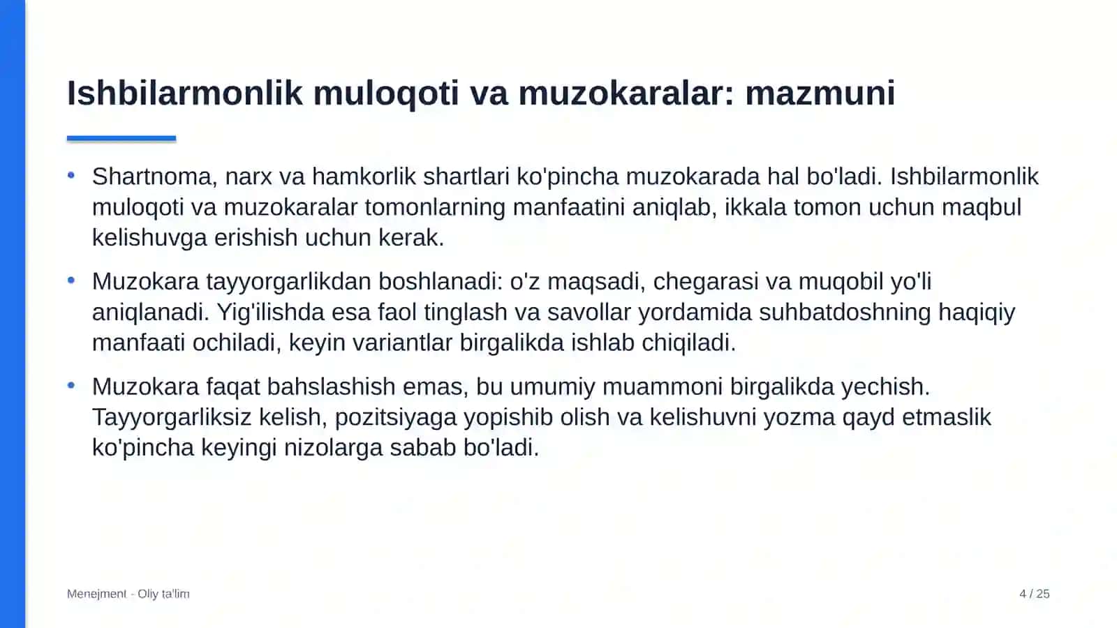 MENEJMENT · OLIY TA'LIM 4