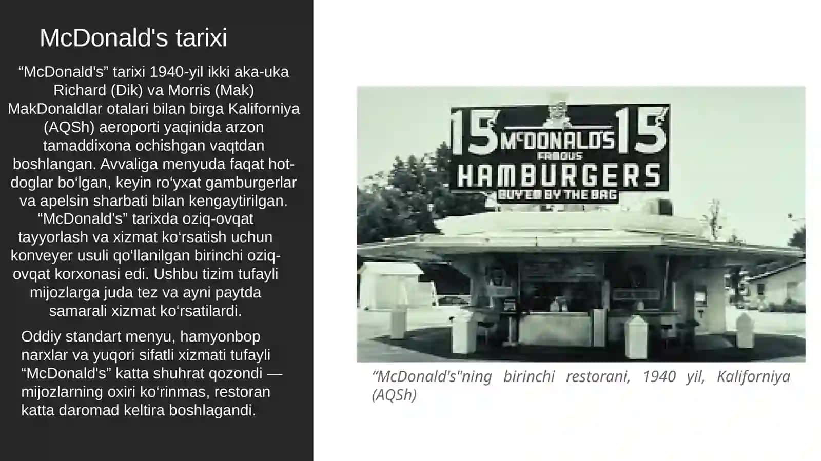 McDonalds kompaniyasi haqida 4