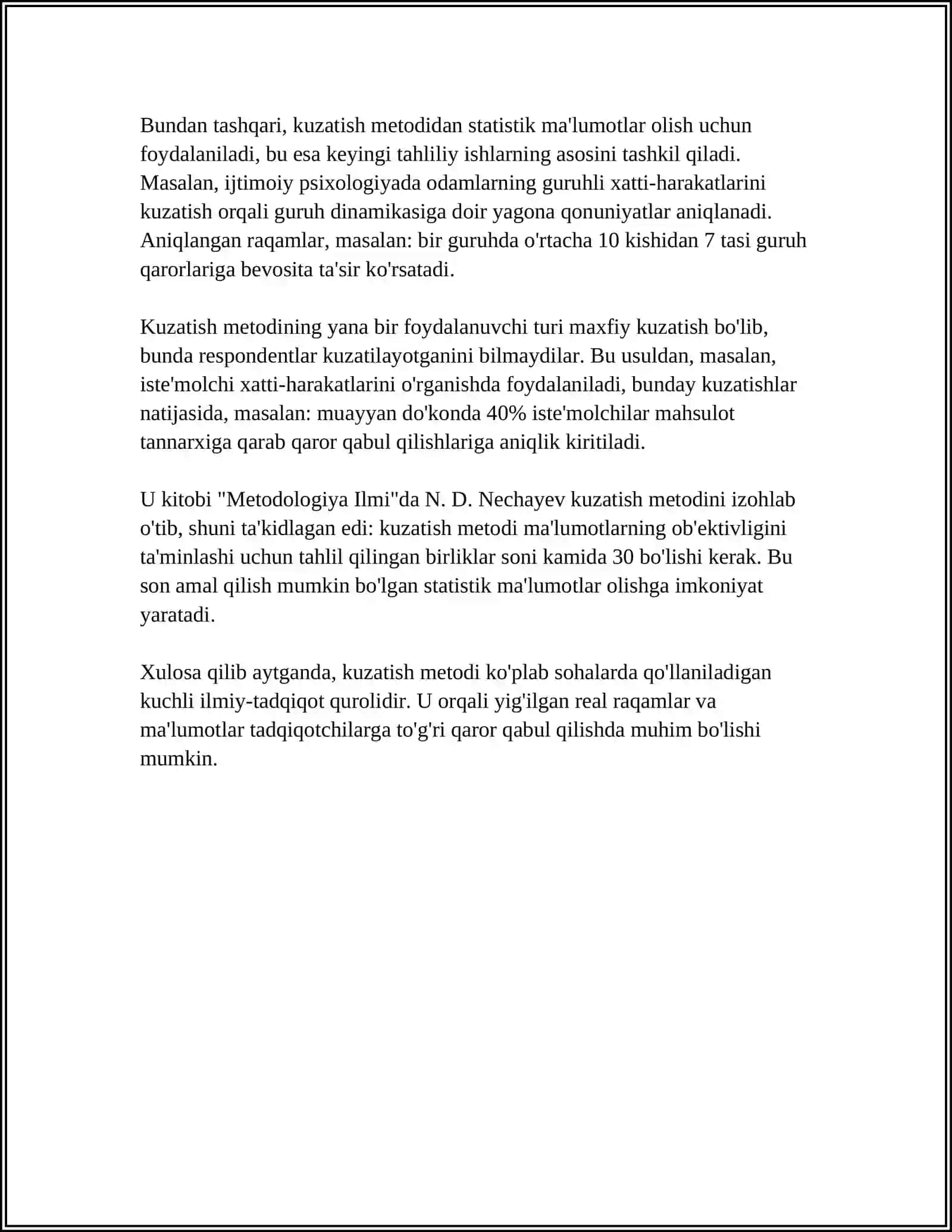 PSIXOLOGIYANING ASOSIY METODLARI 4