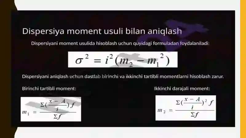 dispersiya tushunchasi 4
