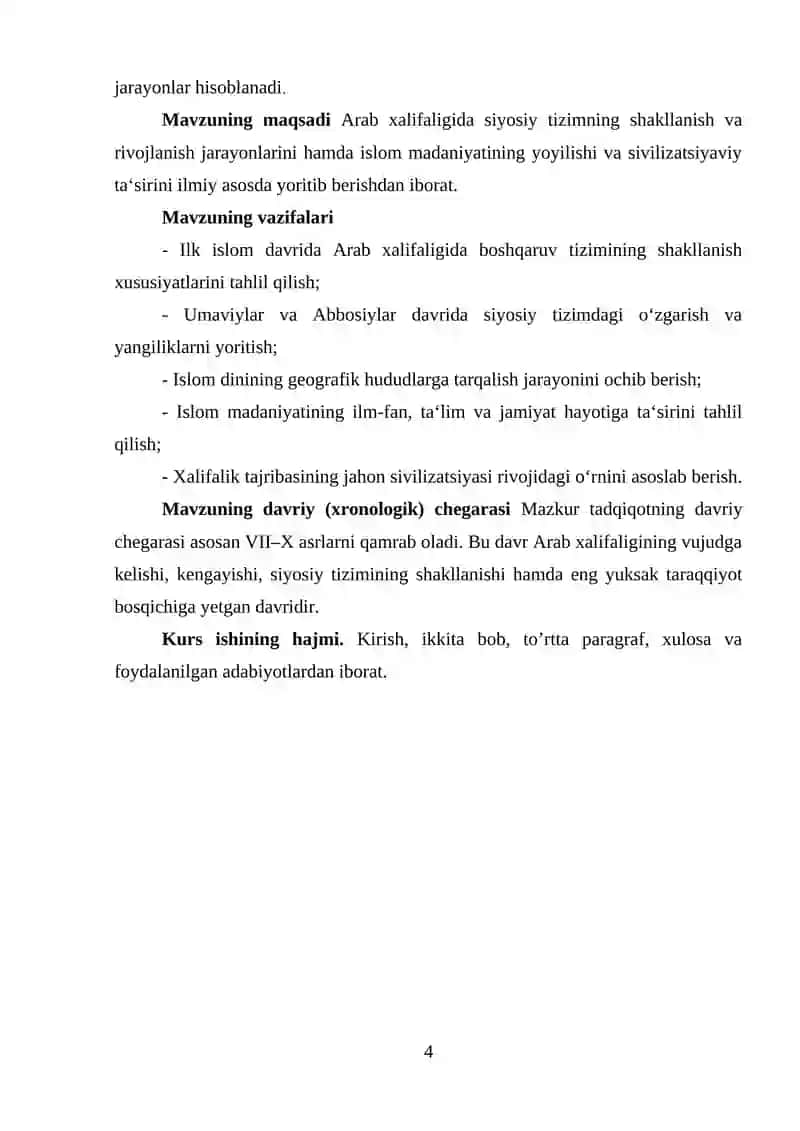 ARAB XALIFALIGIDA SIYOSIY TIZIMNING SHAKLLANISHI VA RIVOJI 4