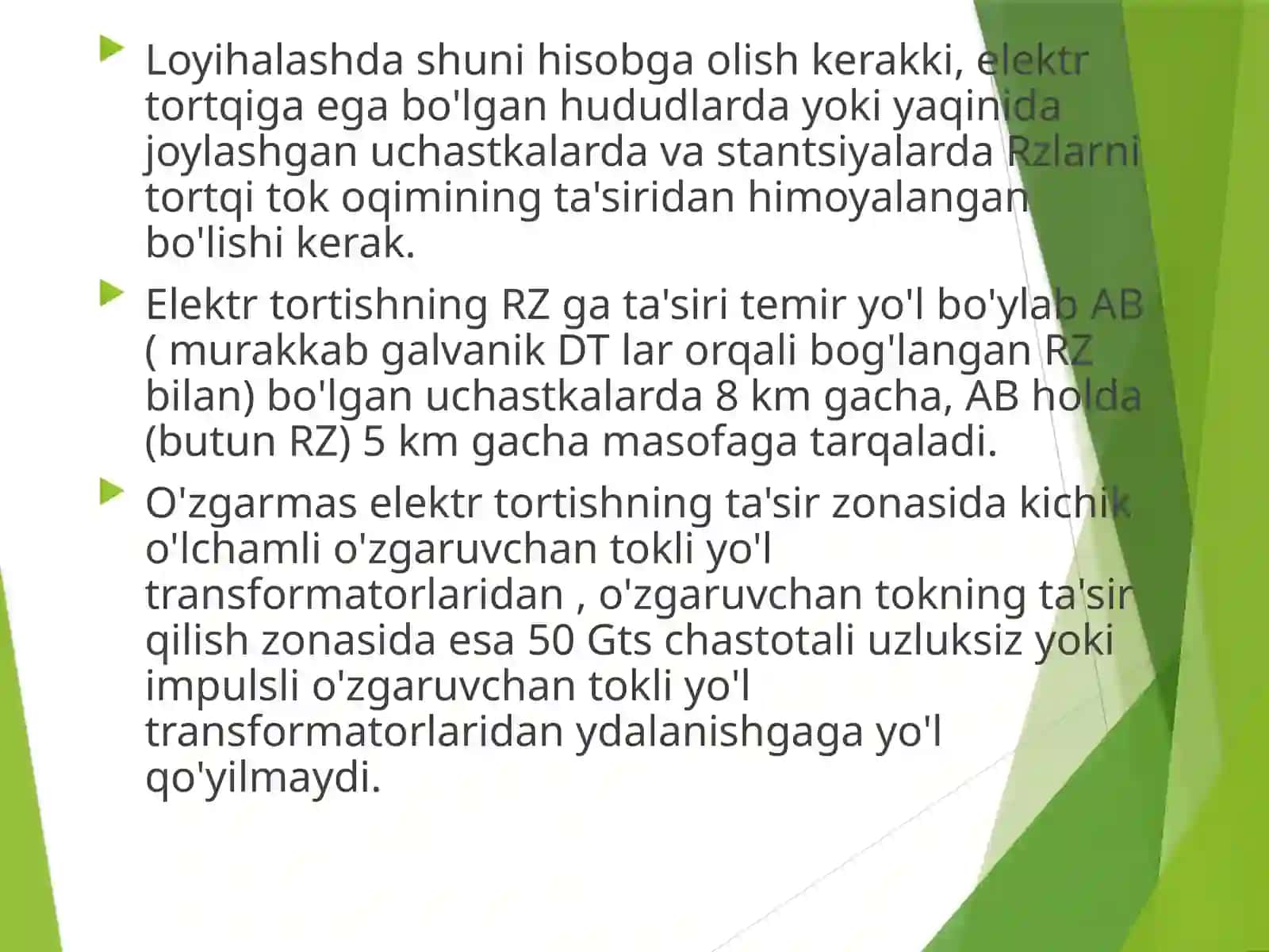 Yondosh rels zanjirlarining muvofiqlashtirish muammosi 4