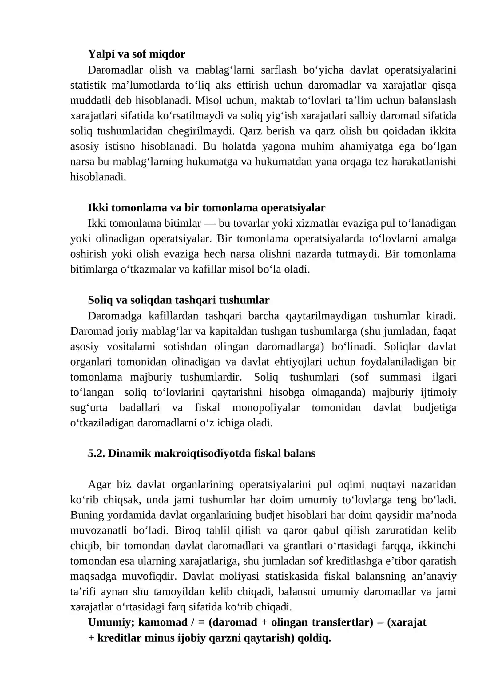 FISKAL HISOBLAR VA ULARNING TAHLILI 4