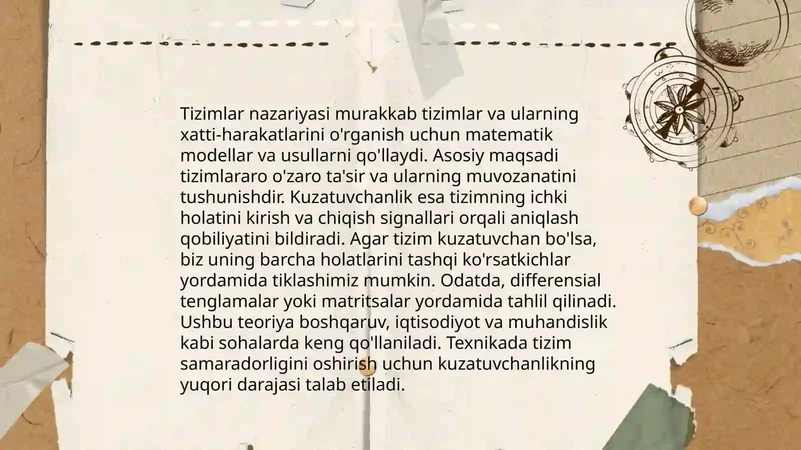 Kuzatuvchanlikning asosiy tushunchalari 4