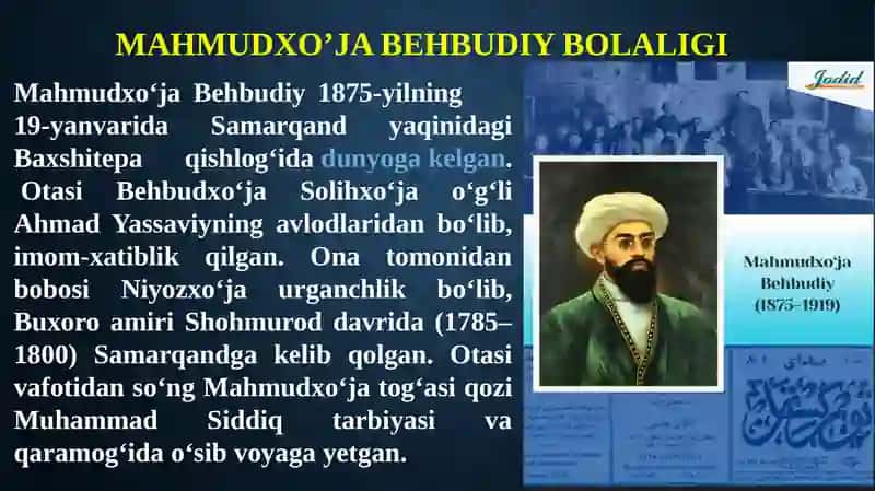 Mahmudxo’ja Behbudiy ilmiy faoliyati 4