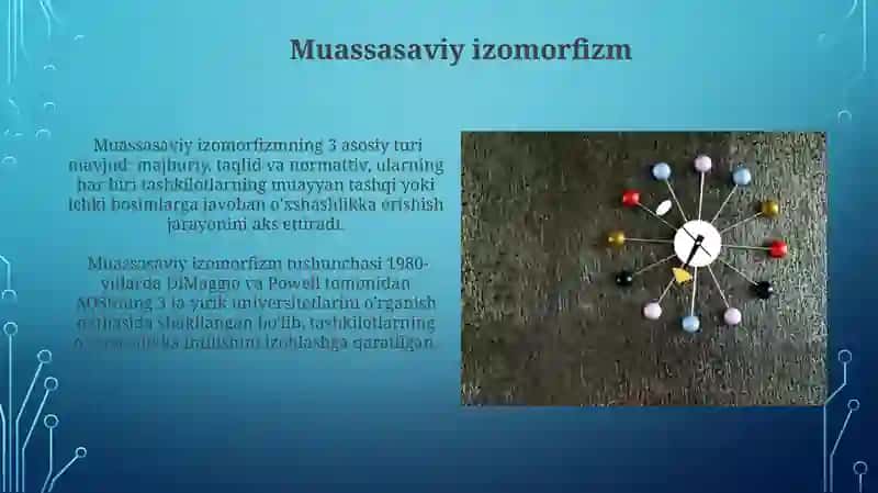 Neoinsitutsional Nazariyaning asosiy Yo'nalishi 4