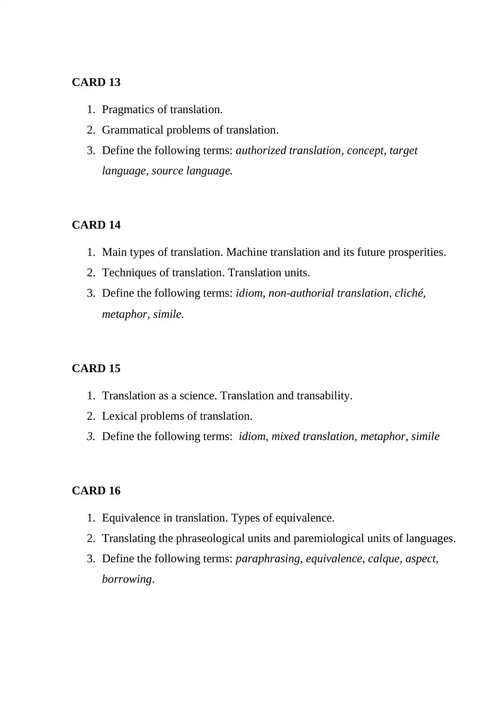 Translation as a science 4