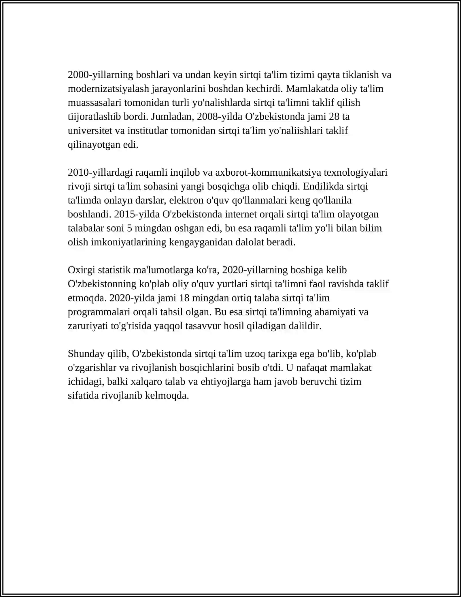 SURDLIMPLINYANING VUJUDGA KELISH TARIXI 4