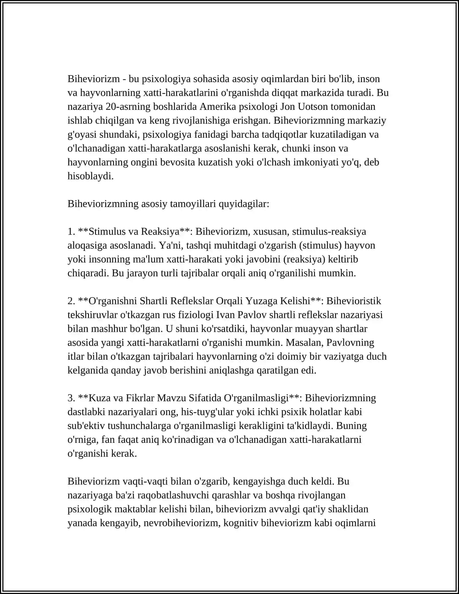 Psixologik maktablar tasnifi 4