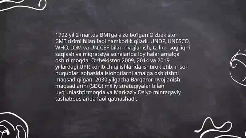 O'zbekiston va JAHON hamjamiyati 4