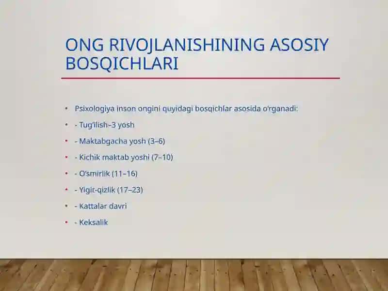 Inson ongining ontogenetik taraqqiyoti 4