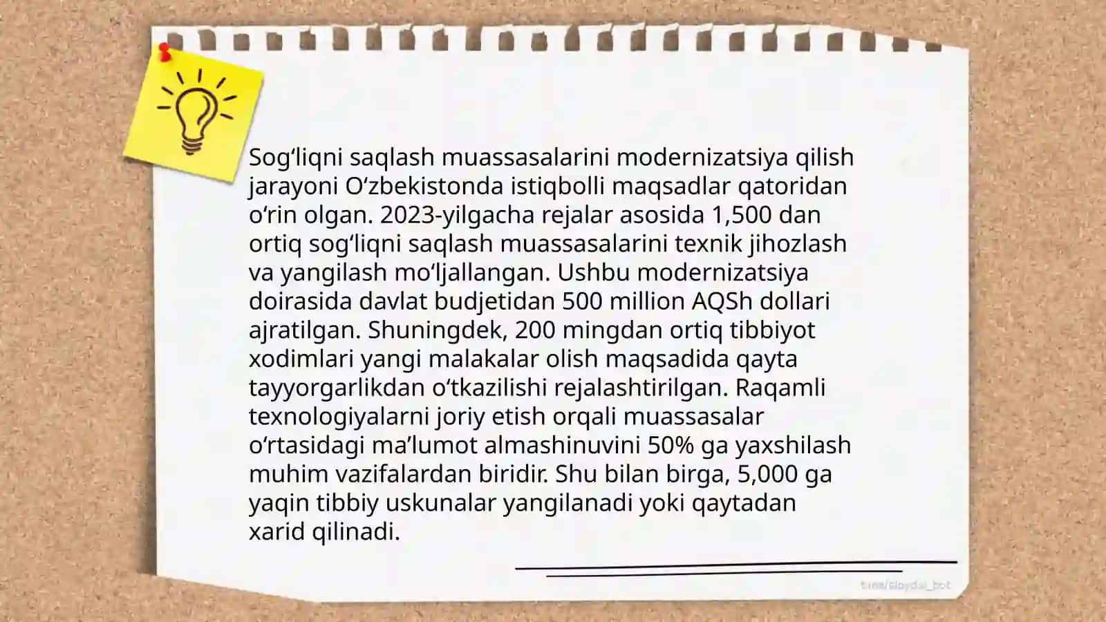 Davolash-profilaktika muassasalarining moddiy-texnik bazasini yaxshilash 4