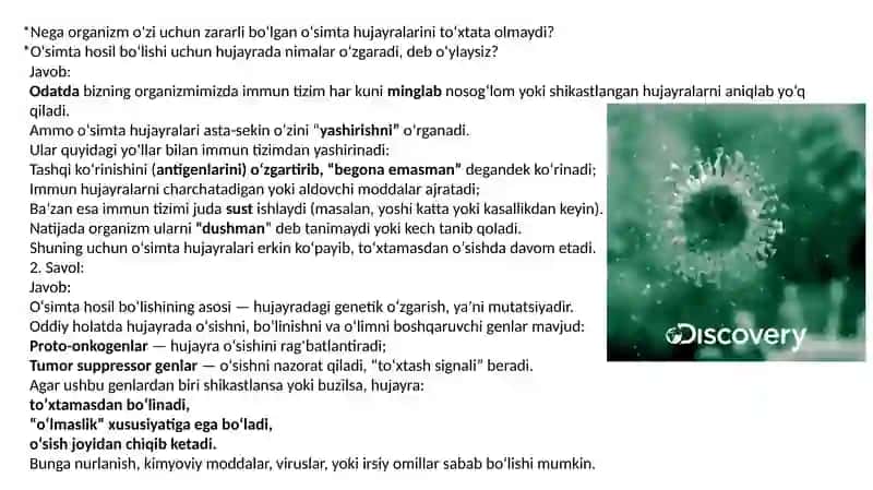 Oʻsimta va uning kelib chiqish sabablari,taʼsiri 4