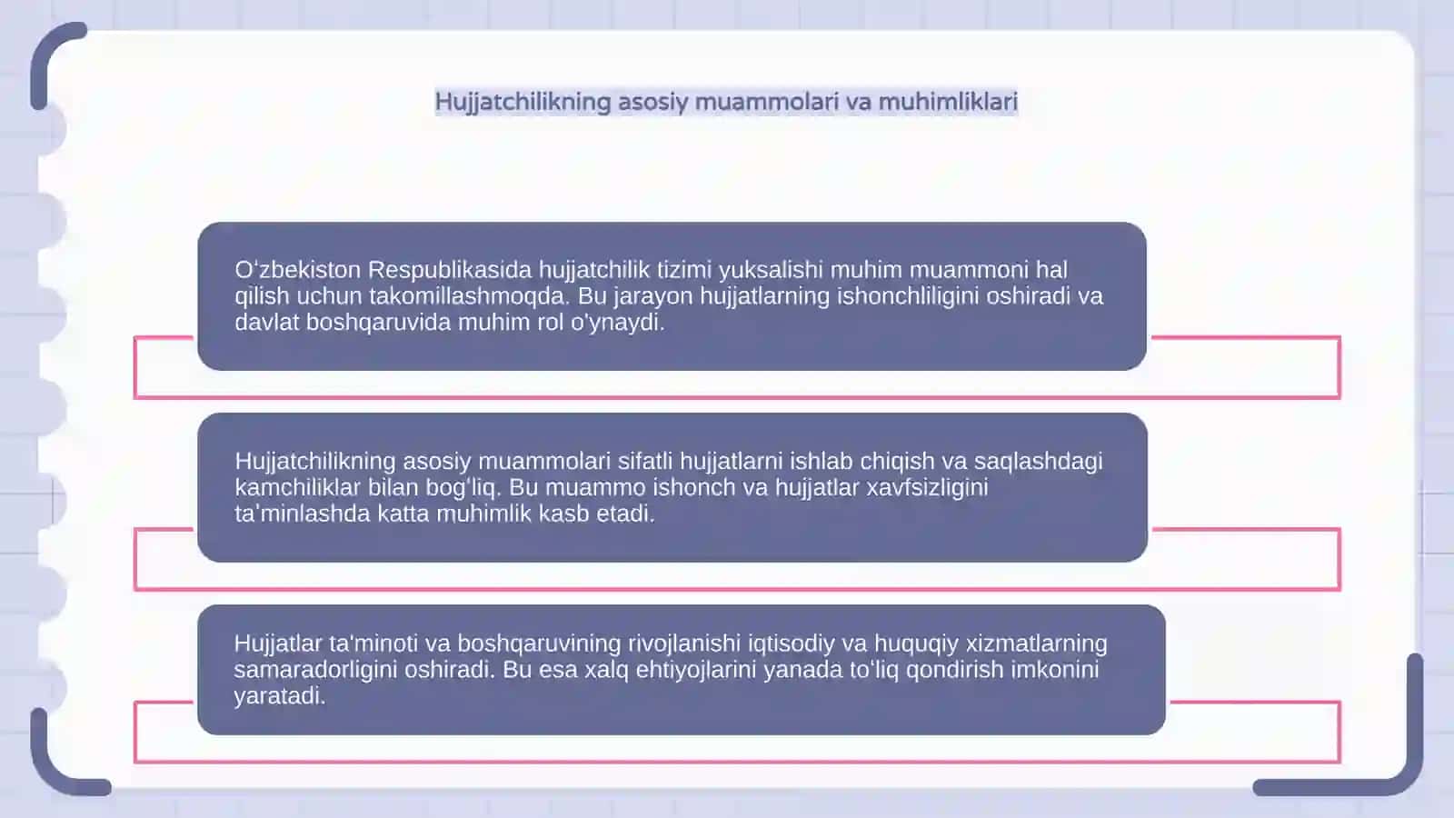 Oʻzbekiston Respublikasida hujjatchilikning takomillashuvi 4