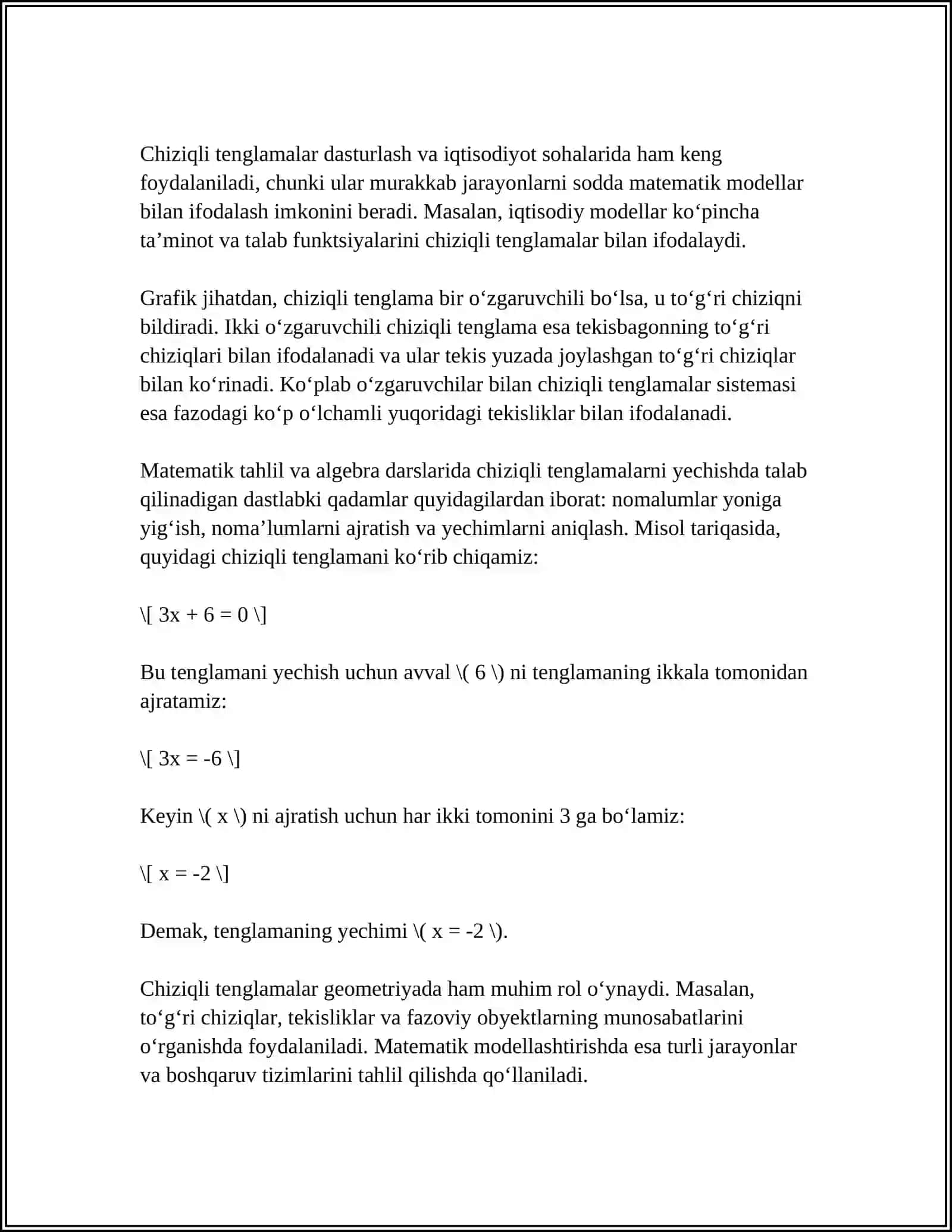 ALGEBRA 4