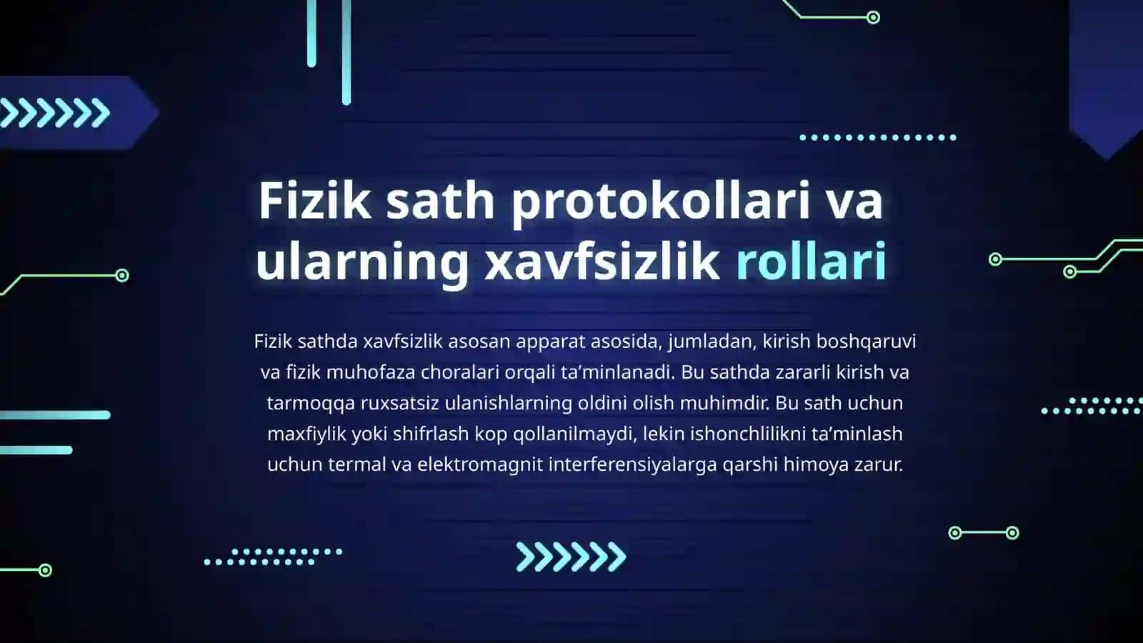 OSI modeli boyichaxavfsizlik protokollarining tasnifi 4