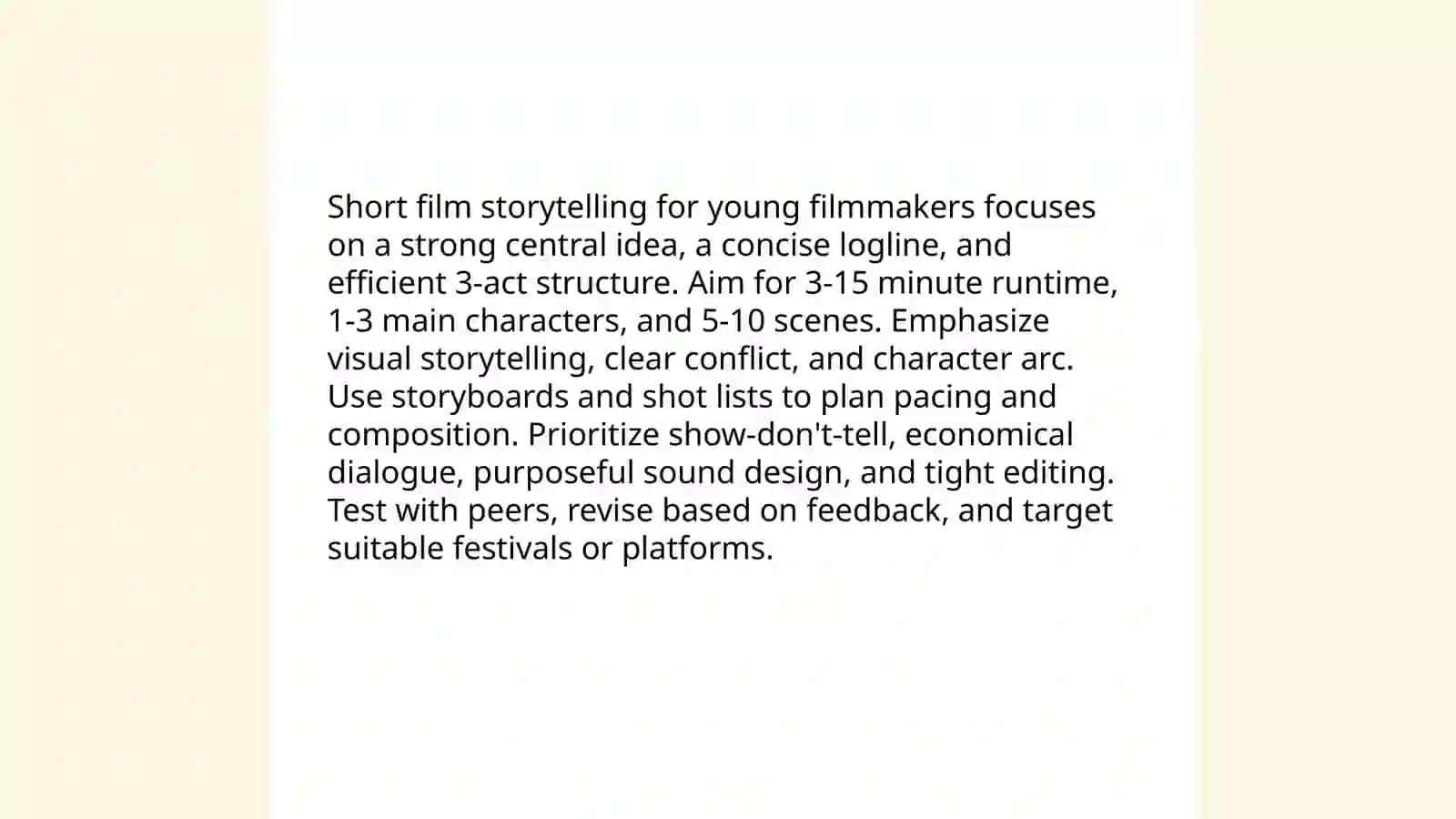 Young filmmaker 4