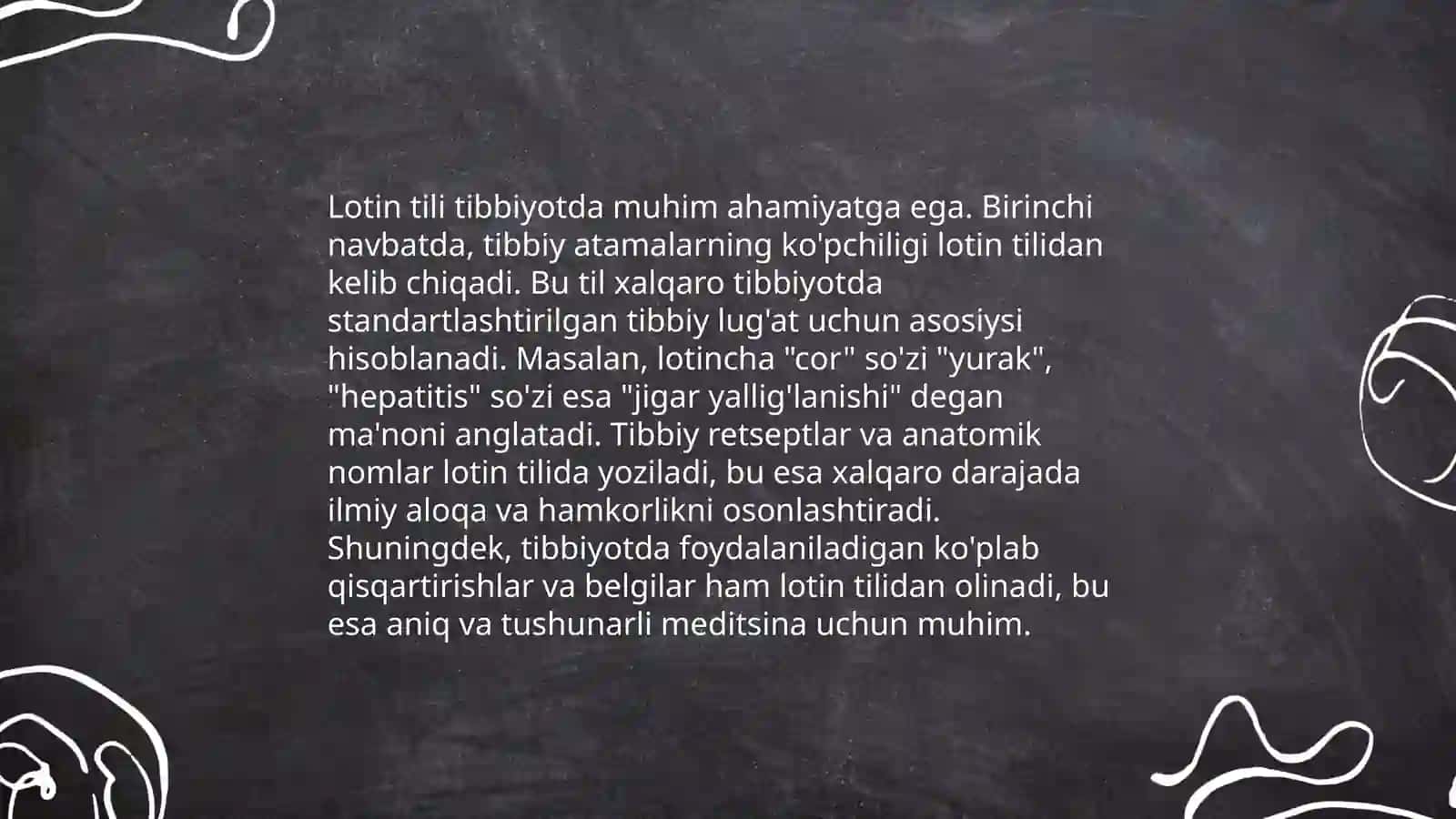 Tibbiy terminologiya kirish lotin alifbosi unli va undosh harflar Abdumalikova Setora 4