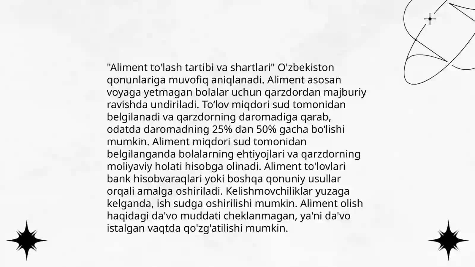 Aliment majburiyatlari 4