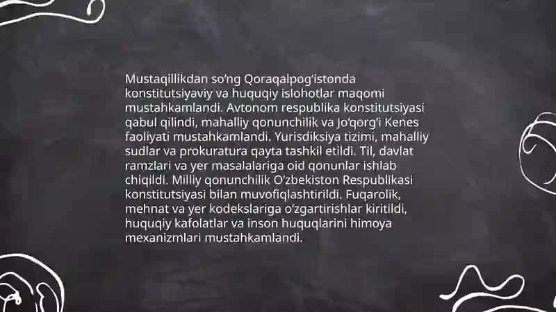 Mustaqillik yillarida Qoraqalpoĝiston respublikasi 4
