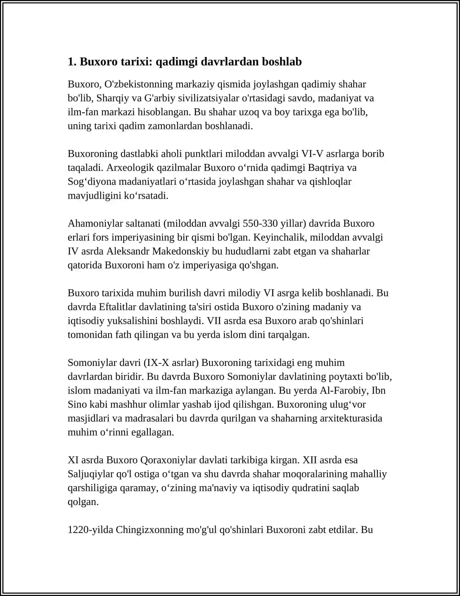 YOZMA MANBALARDA BUXORO TARIXI VA MADANIYATI 4