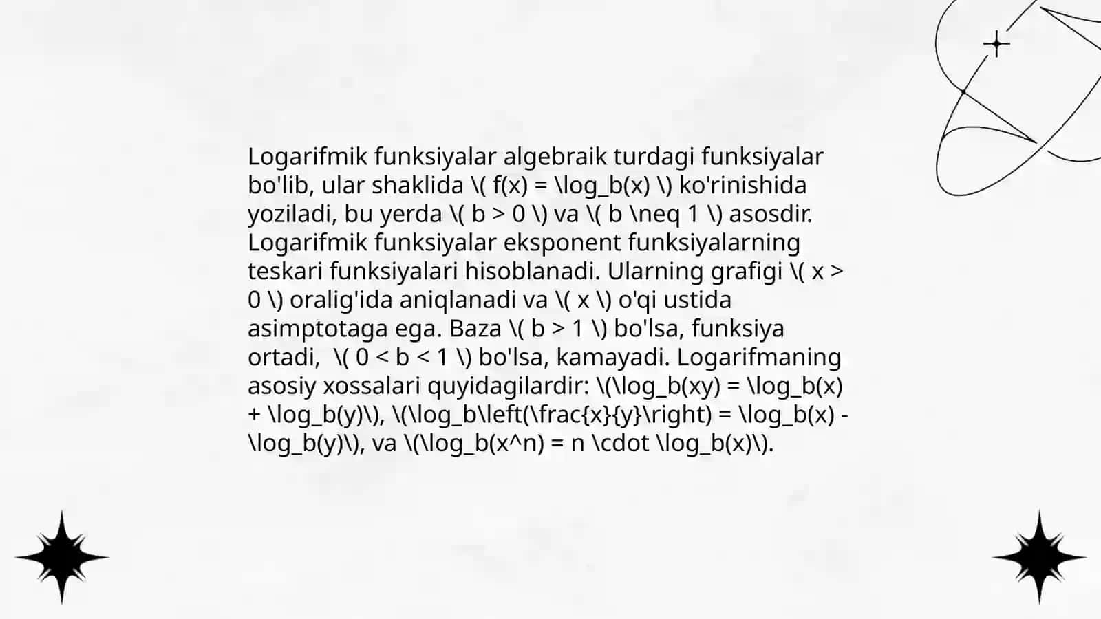Logorifmik tengsizliklar sistemasi 4