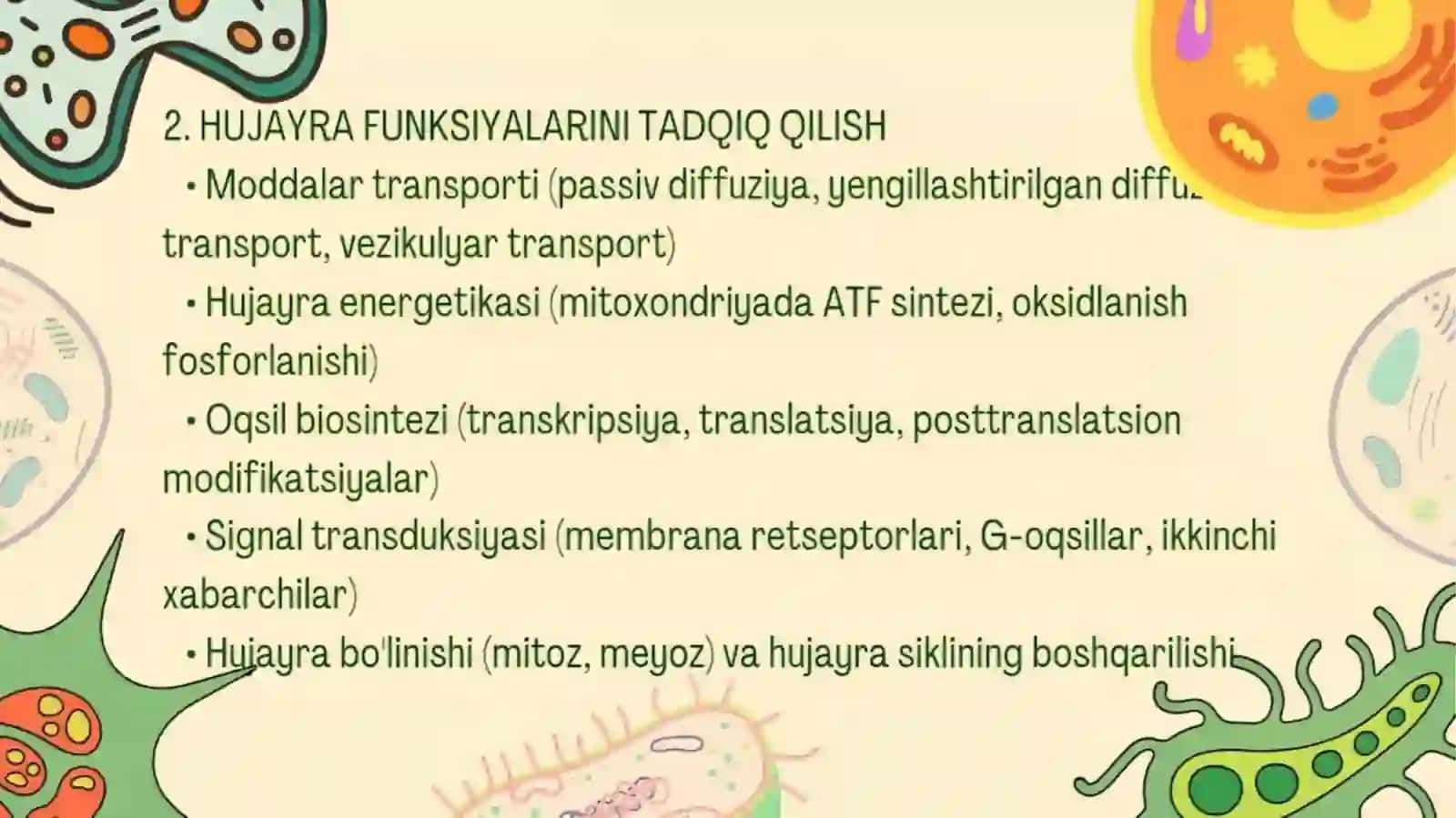 Gistologiya Sitologiya uchun 4