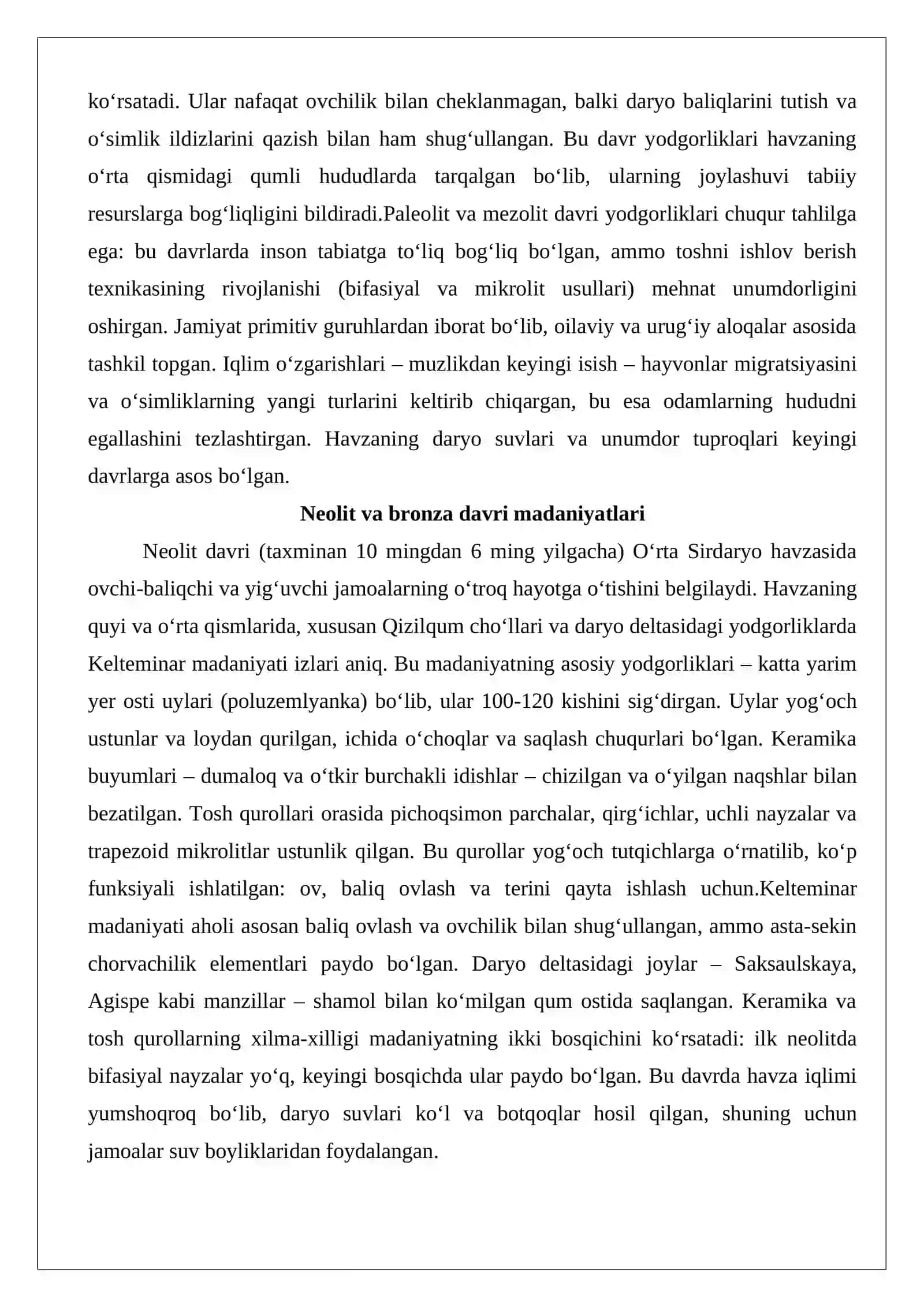 O‘rta Sirdaryo havzasi arxeologiyasi 4
