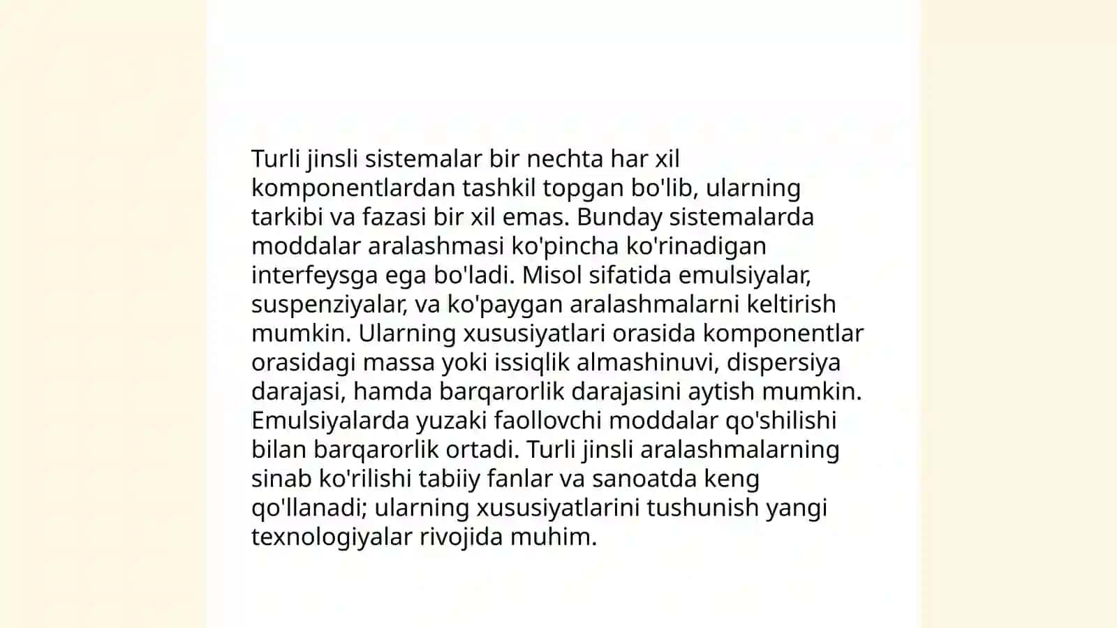 Turli jinsli sistemalarni ajratish 4