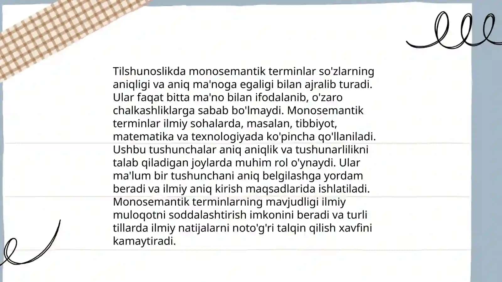 Termenlarning monosemantik xarakteri 4
