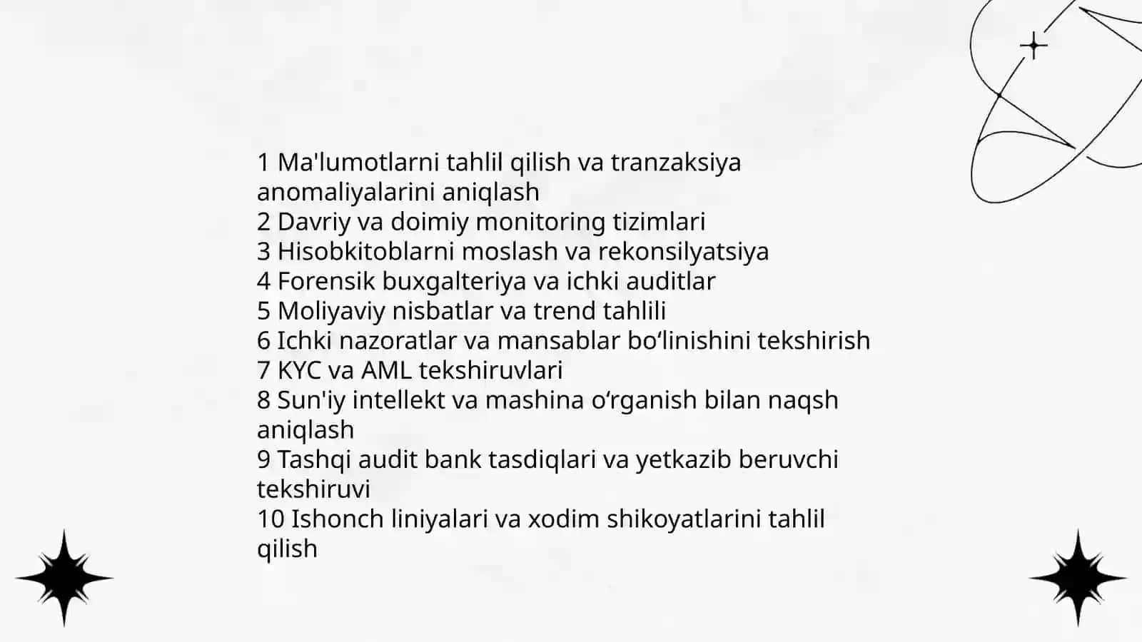 Firibgarlikni aniqlash va oldini olish chora-tadbirlari 4