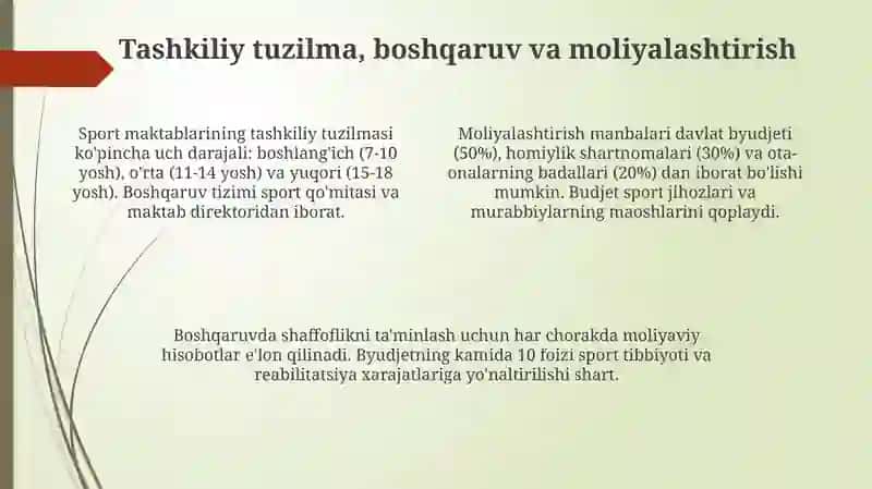 Bolalar va o'smirlar sport maktablarining ahamiyati 4