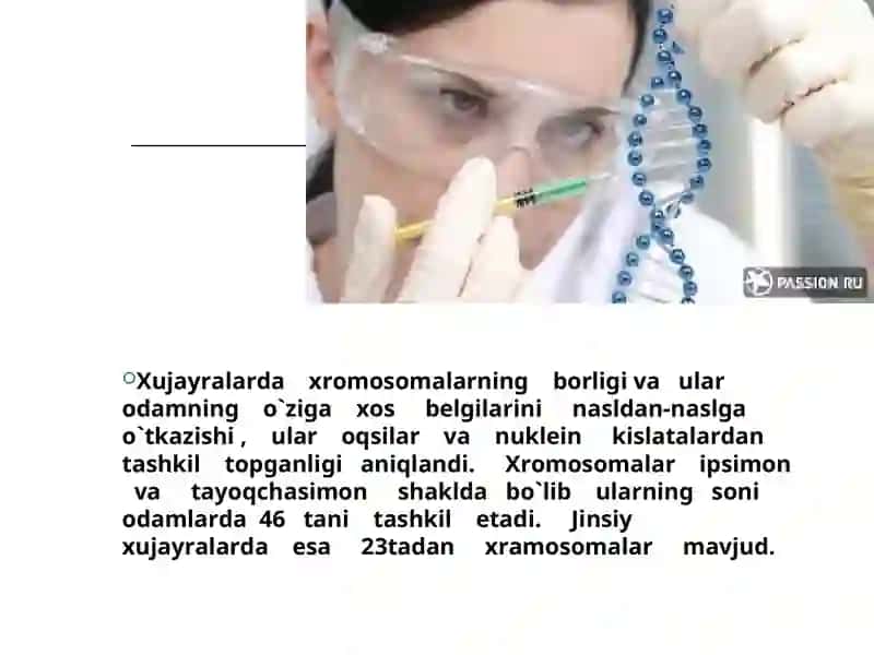 Irsiyat va irsiy kasalliklar 4