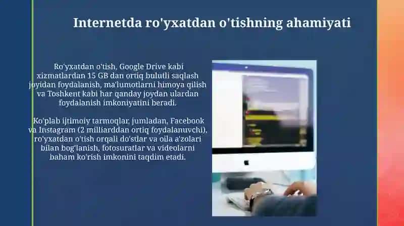Internet tarmogida foydalanuvchilar registiratsiyasi 4