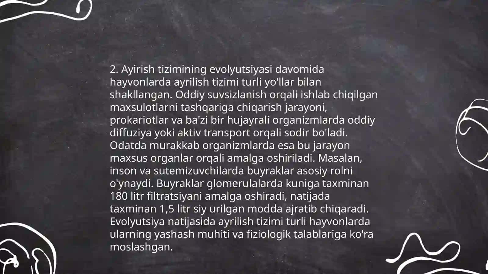 Ayirish tizimi onto-filogenezi 4