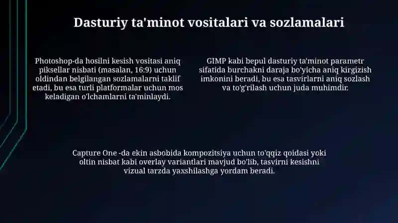 Kesish va aylantirish asoslari va usullari 4