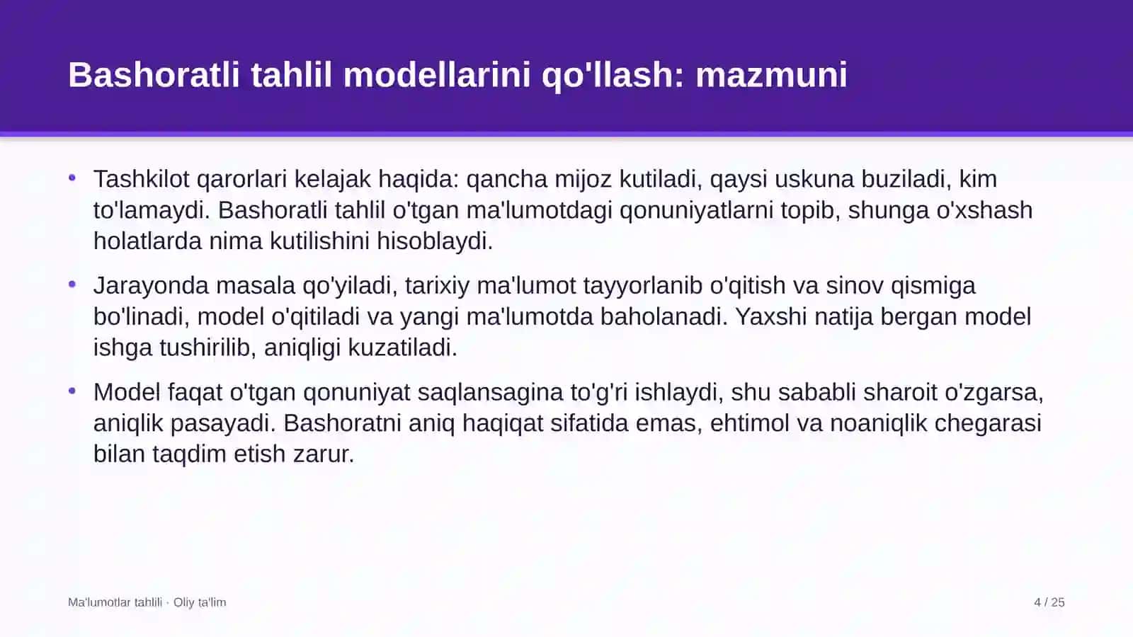 Issiqlik ta'minoti korxonalarida bashoratli tahlil modellarini qo'llash 4