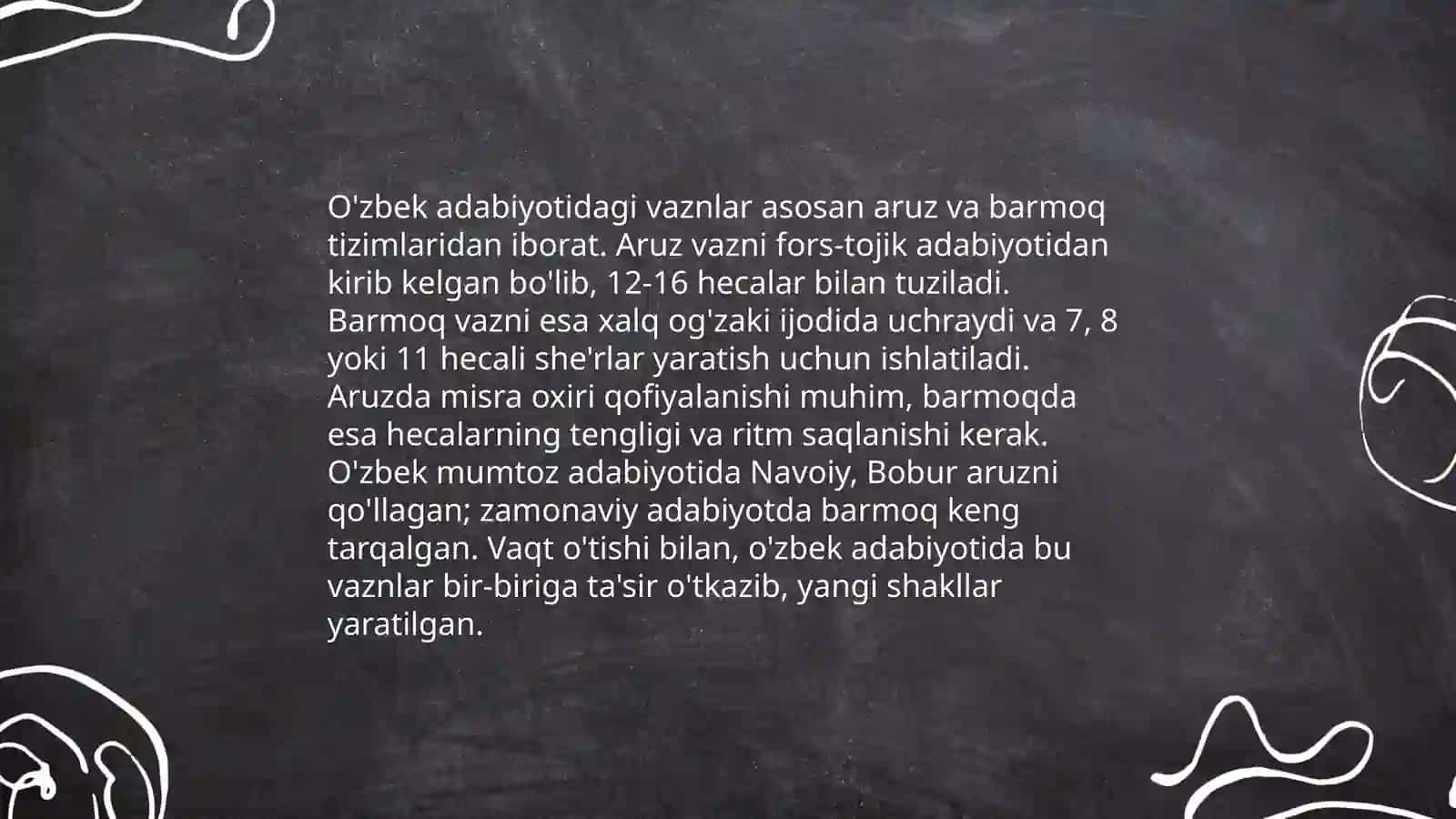 Sheriy asarlarning vaznini aniqlash 4