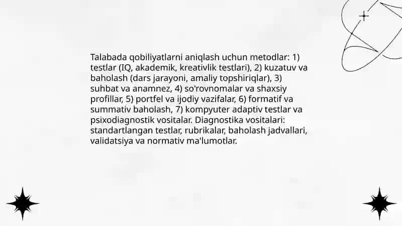 Qobiliyat, iste'dod va talant tushunchalarining ta'rifi va farqlari 4