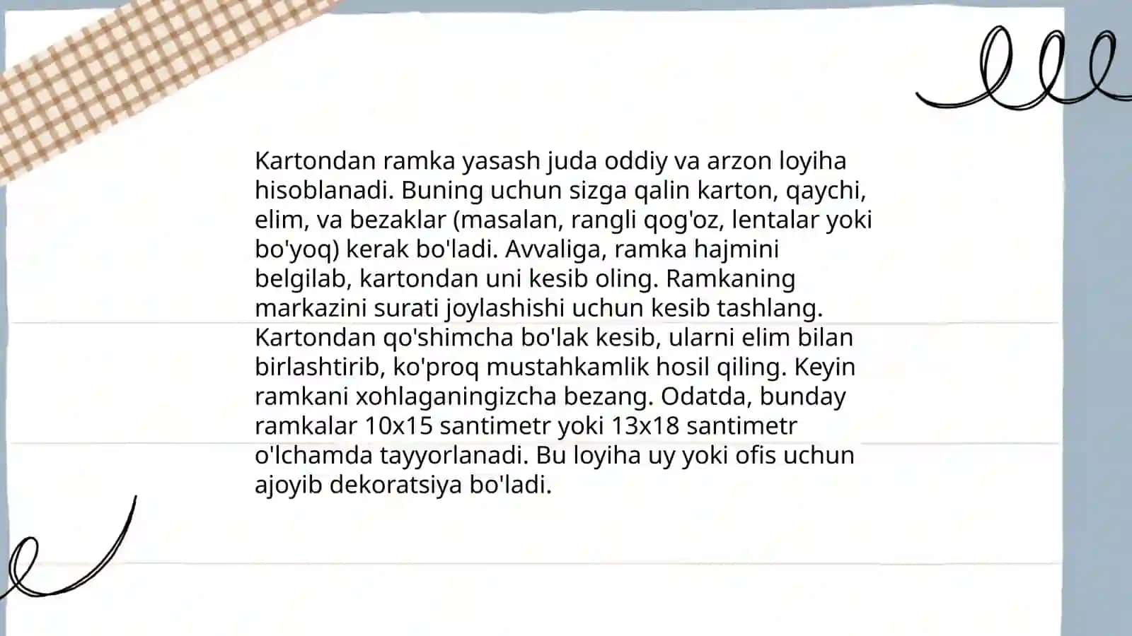 Ramka yasash texnikasi 4