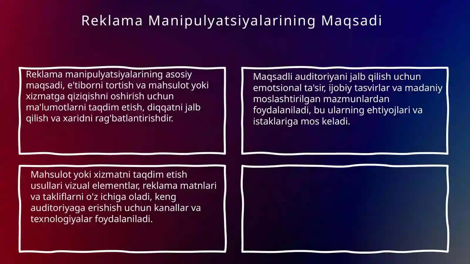 REKLAMA MANIPULATSIYALAR 4